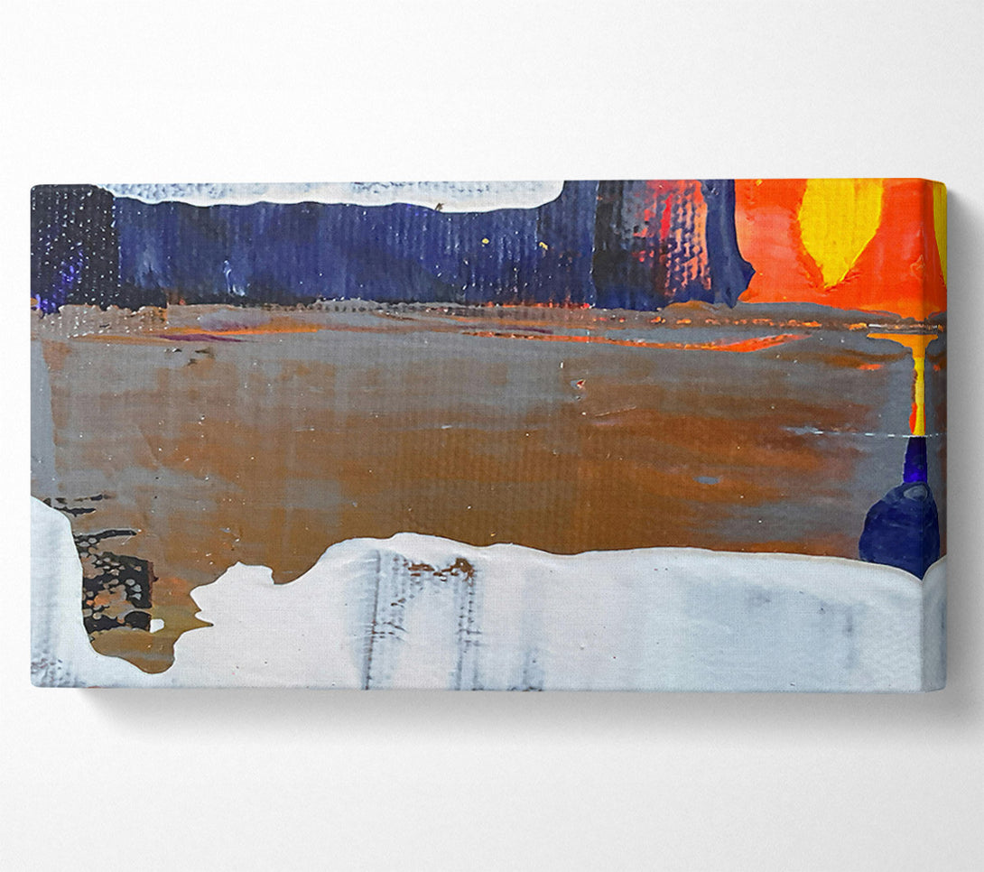  A Canvas Print of White On Brown Hues Canvas Art