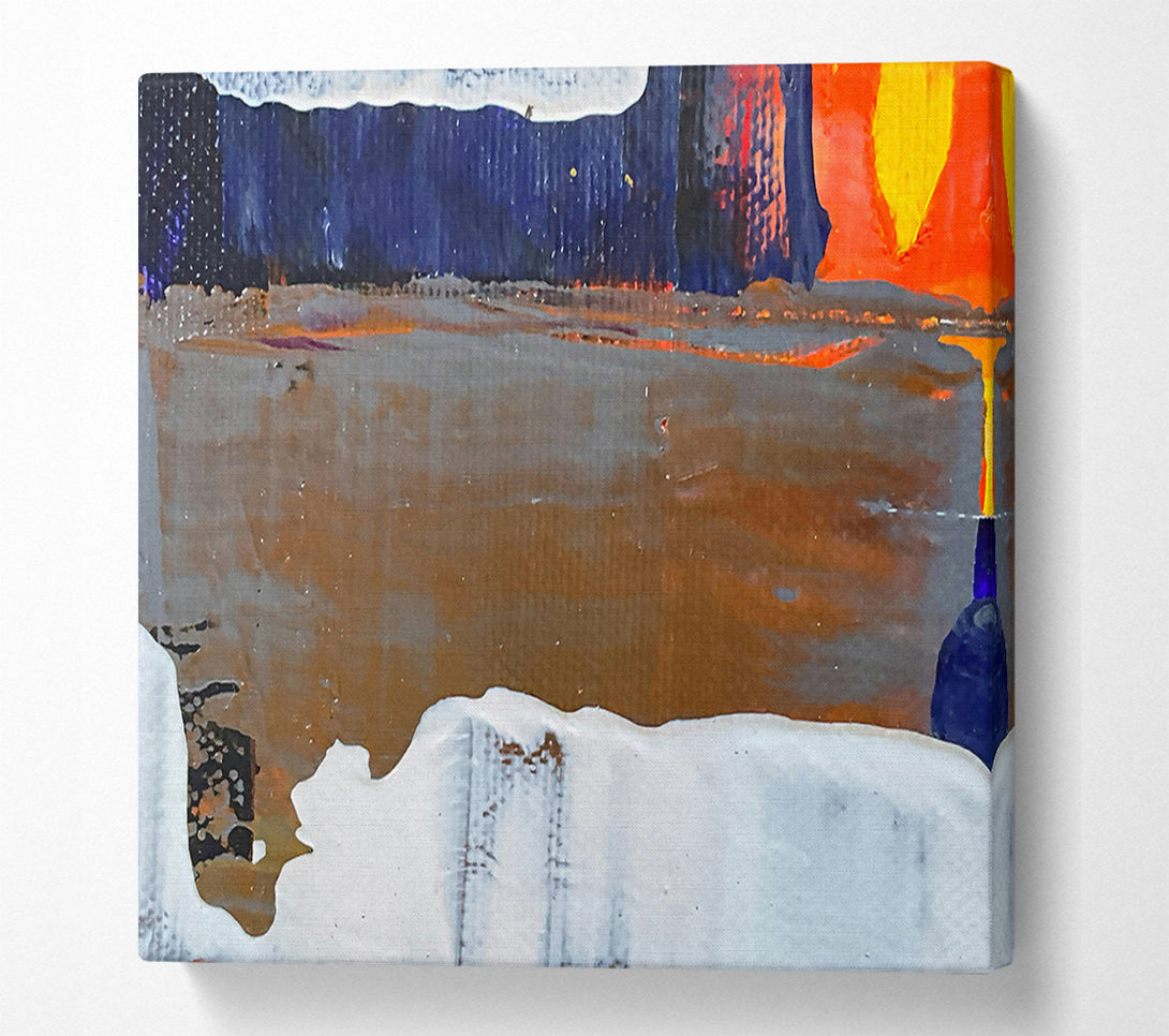  A Canvas Print of White On Brown Hues Canvas Art