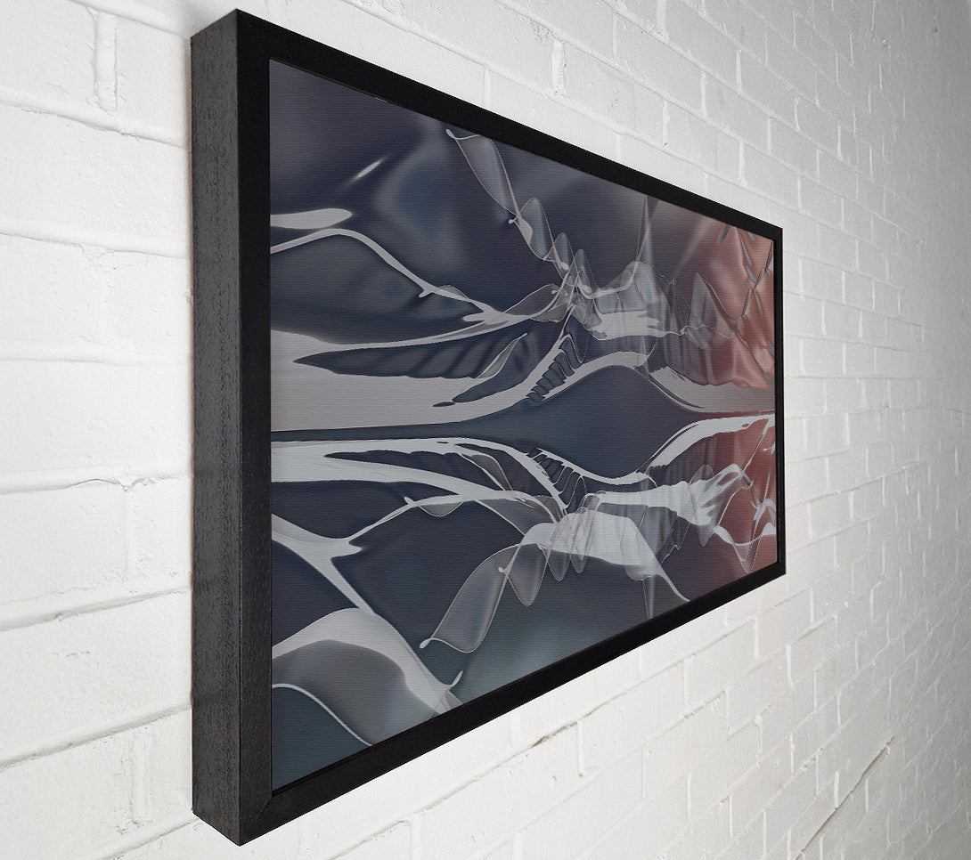  A Canvas Print of Indigo Abstract Waves Canvas Print