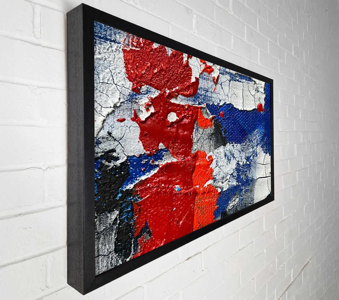  A Canvas Print of Crimson Cracked Canvas Canvas Art