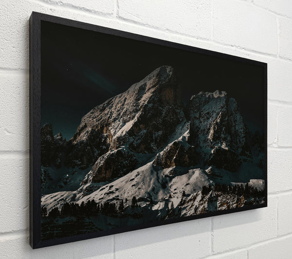 White Peaks At Night