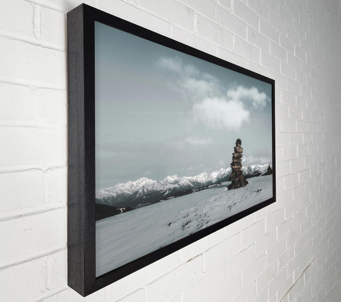  A Canvas Print of White Mountain Cairn Canvas Print