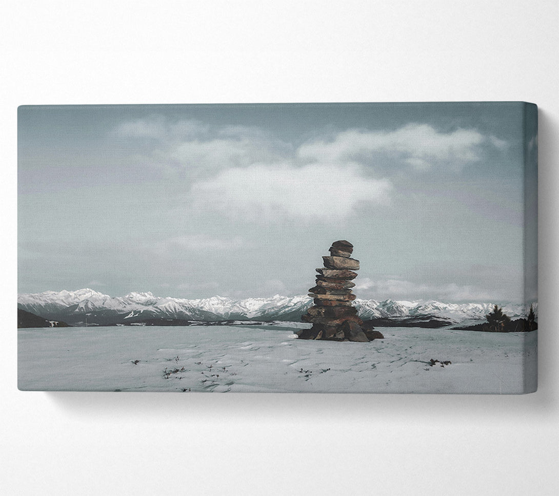  A Canvas Print of White Mountain Cairn Canvas Print