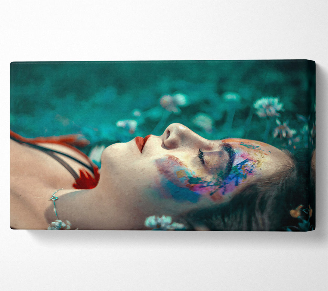  A Canvas Print of Teal Dreamscape Canvas Wall Art