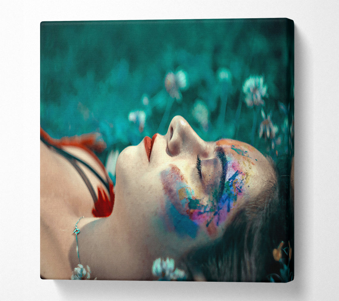  A Canvas Print of Teal Dreamscape Canvas Wall Art