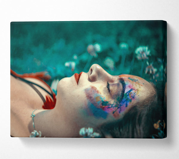  A Canvas Print of Teal Dreamscape Canvas Wall Art