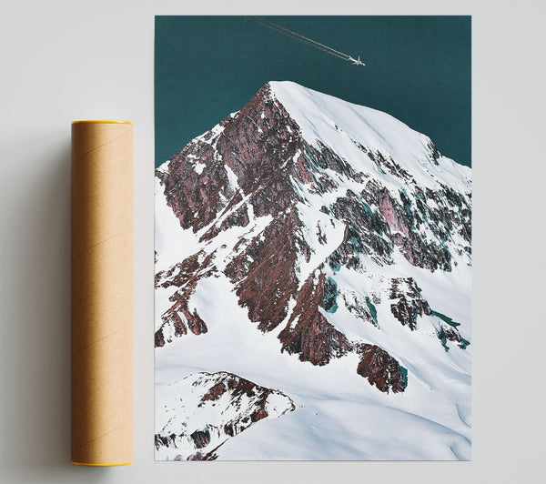 Crimson Mountain Flight Print