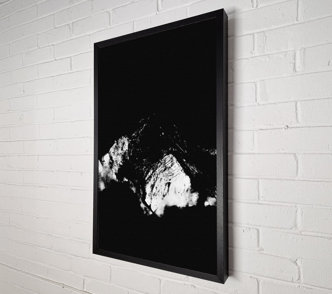  A Canvas Print of White Peak In Night Canvas Wall Art