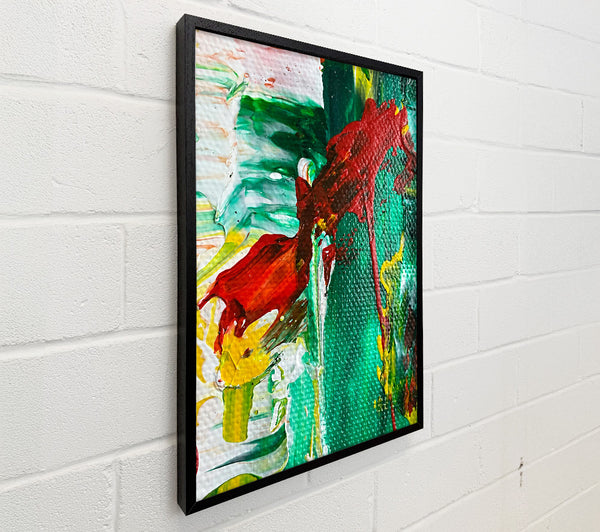 Emerald Splashes Of Red