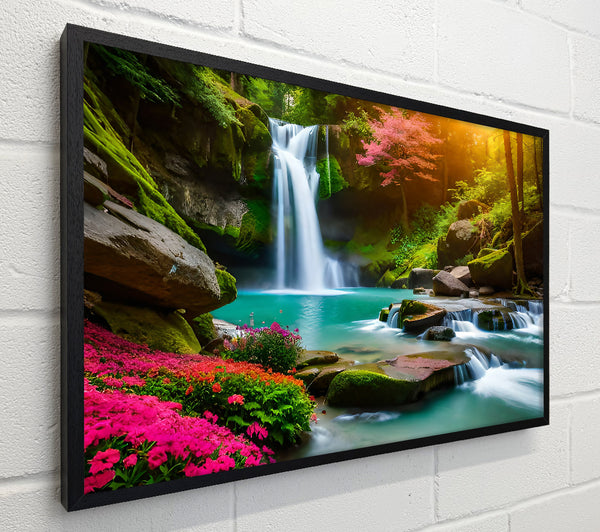 Pink Waterfall Oasis