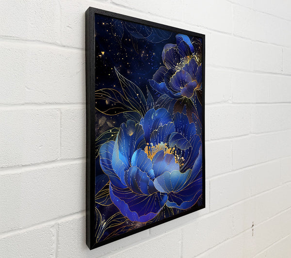 Midnight Blue Blooms