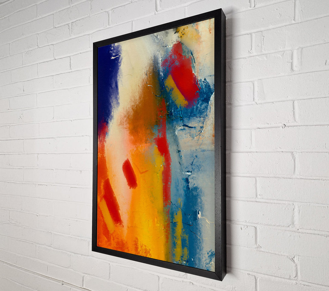  A Canvas Print of Sunlit Orange Abstract Canvas Print