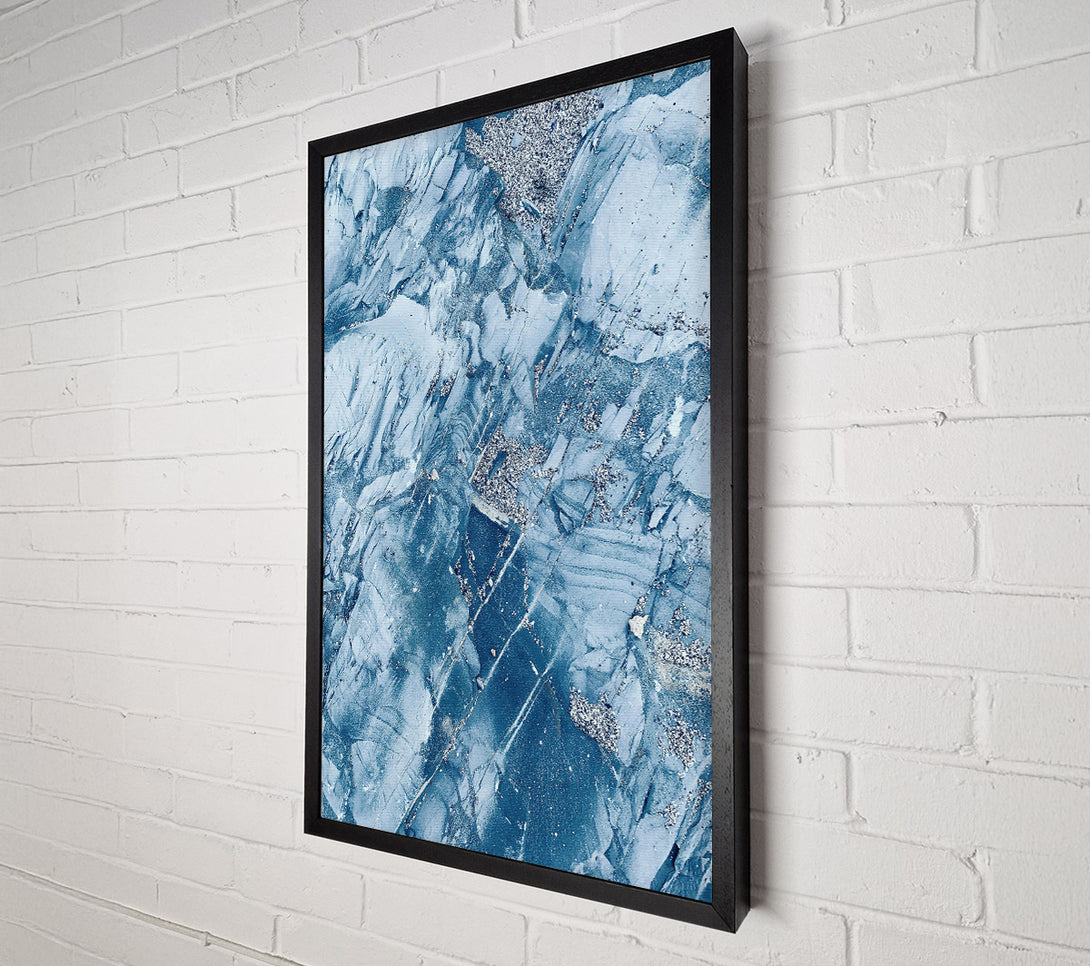  A Canvas Print of Azure Stone Layers Canvas Wall Art