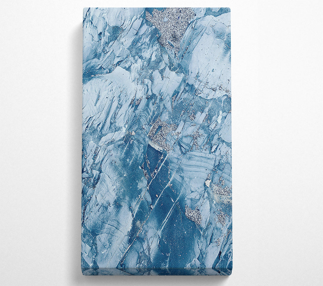  A Canvas Print of Azure Stone Layers Canvas Wall Art