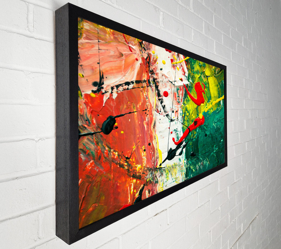  A Canvas Print of Emerald Splashes Of Color Canvas Print