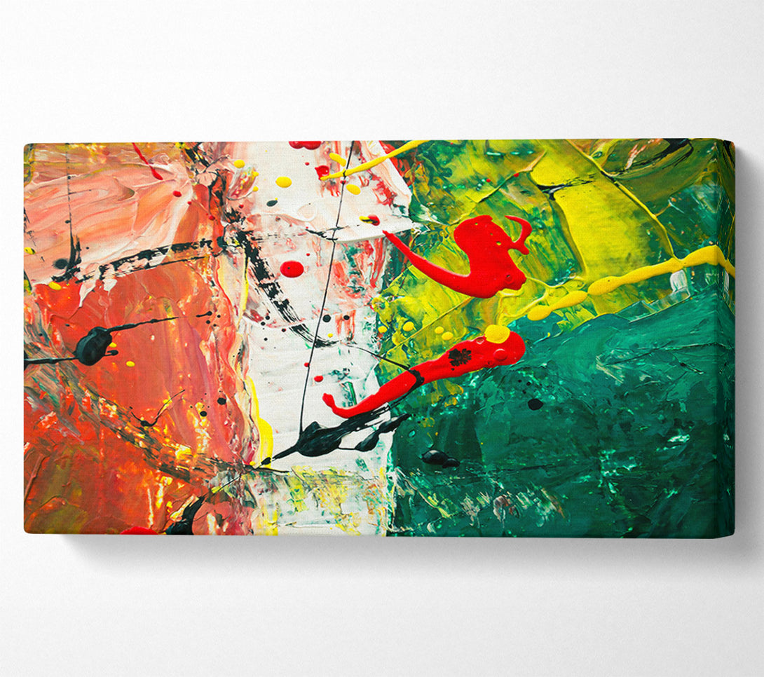  A Canvas Print of Emerald Splashes Of Color Canvas Print