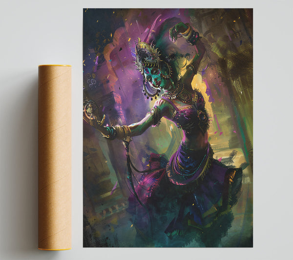 Purple Veiled Dancer Giclee Print