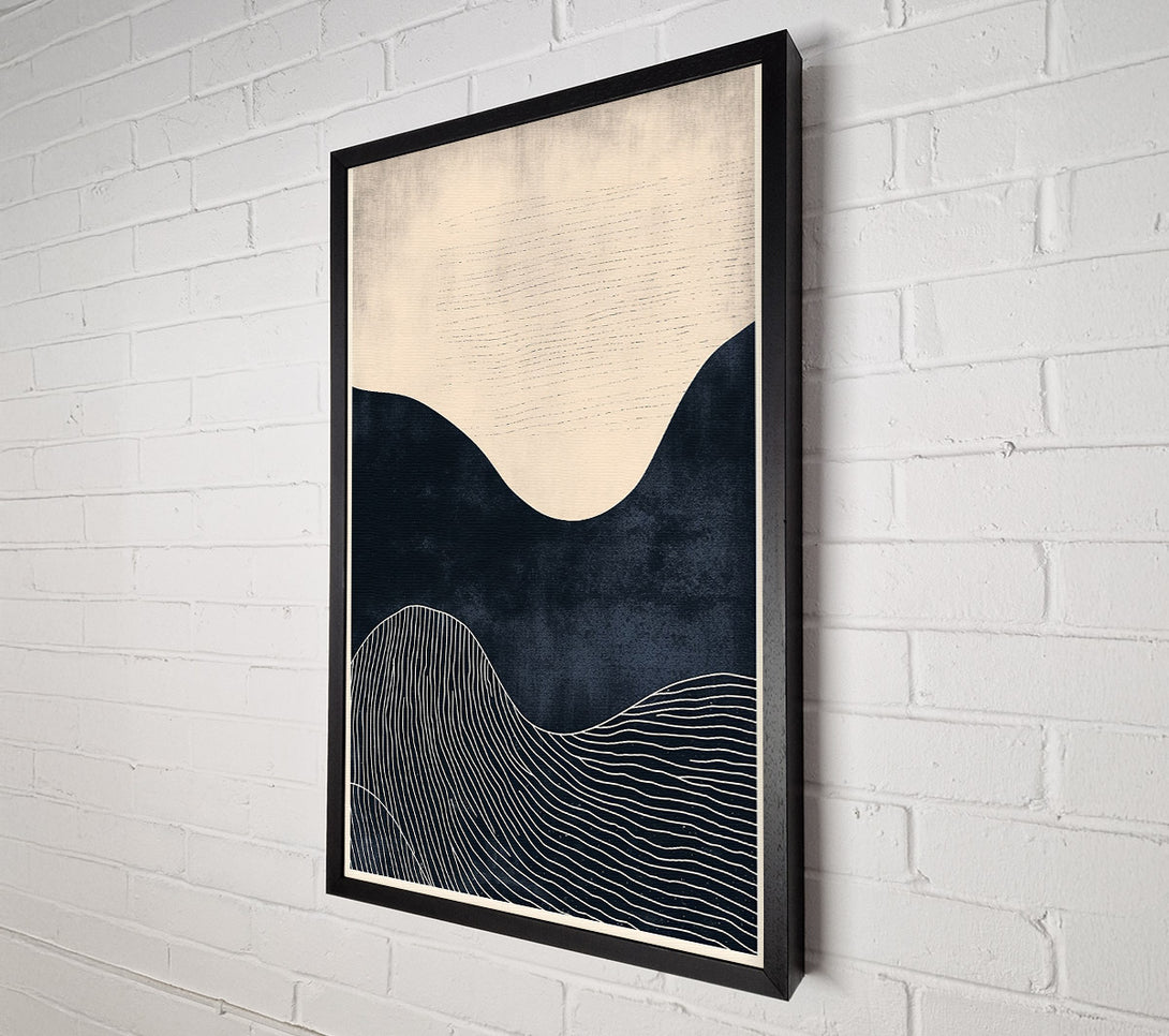  A Canvas Print of Midnight Blue Landscape Canvas Print