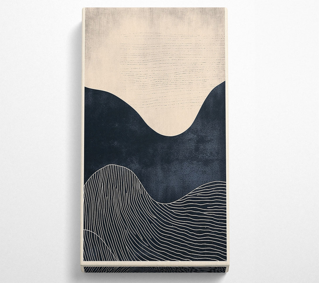  A Canvas Print of Midnight Blue Landscape Canvas Print