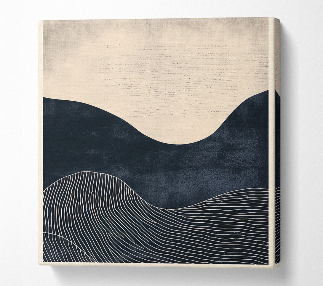  A Canvas Print of Midnight Blue Landscape Canvas Print