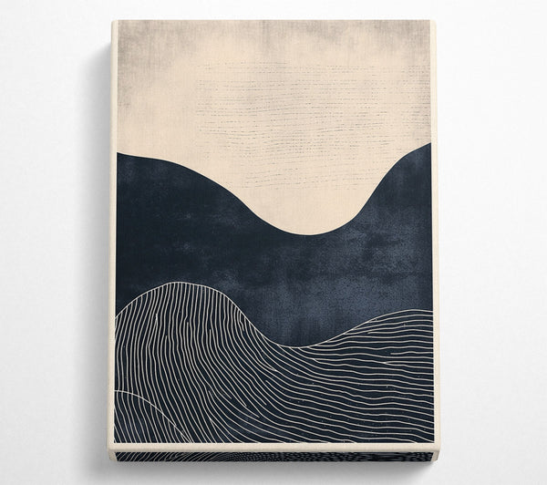  A Canvas Print of Midnight Blue Landscape Canvas Print