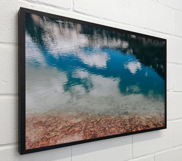 Azure Reflections On Stone