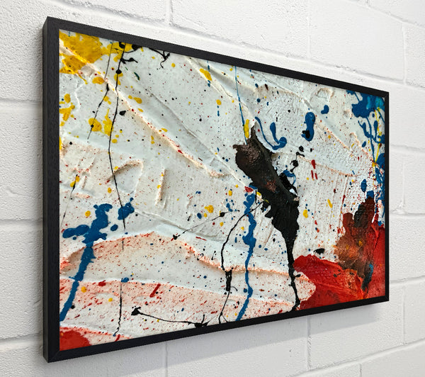 Red And Blue Splattering
