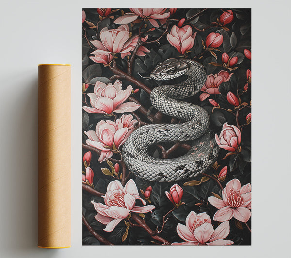 Pink Serpent Bloom Print
