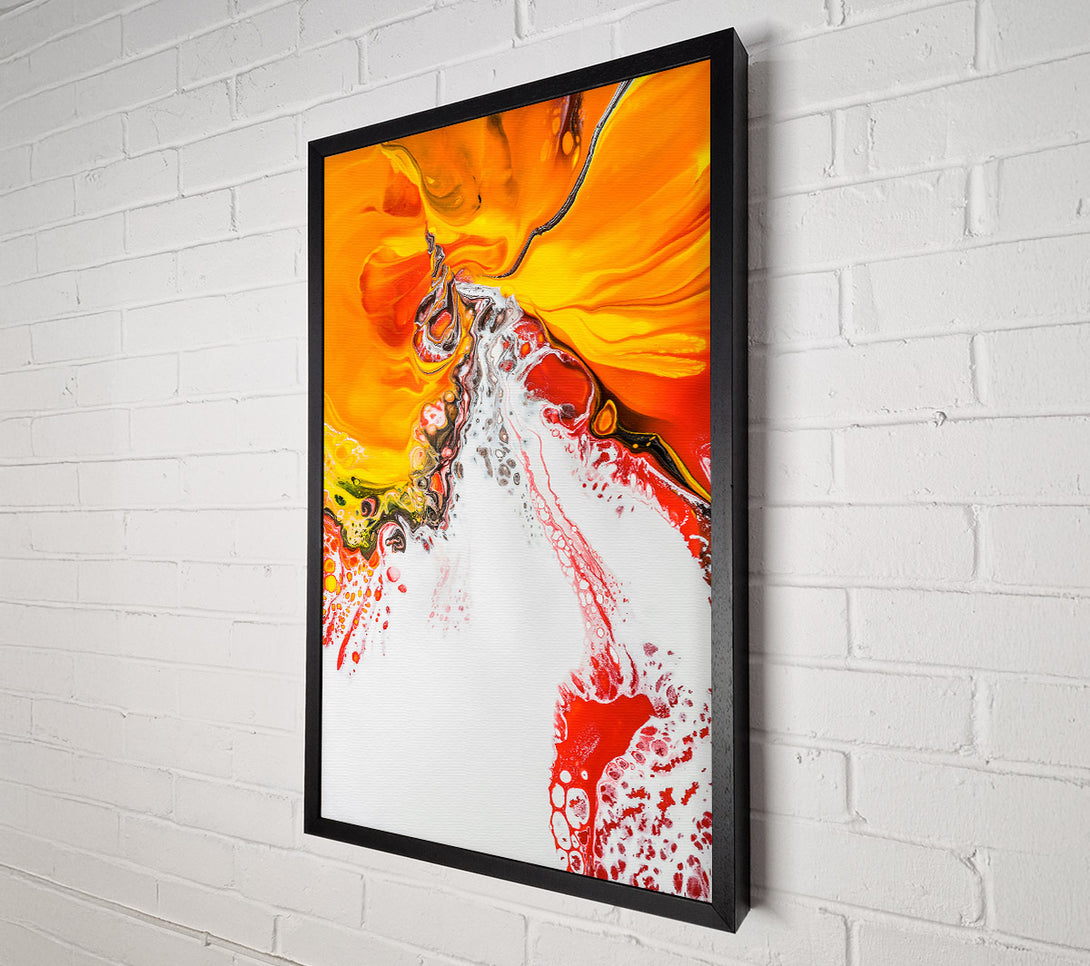  A Canvas Print of Orange Liquid Dreamscape Canvas Print