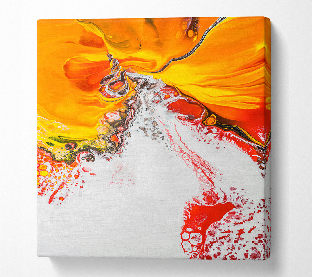  A Canvas Print of Orange Liquid Dreamscape Canvas Print