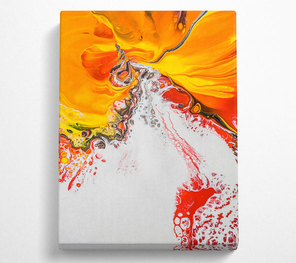  A Canvas Print of Orange Liquid Dreamscape Canvas Print