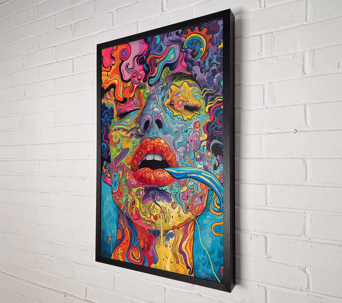  A Canvas Print of Blue And Orange Dream Canvas Wall Art