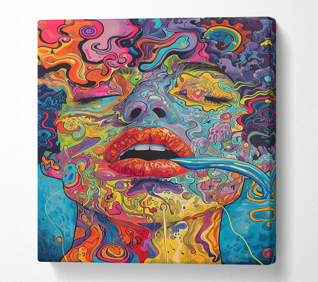  A Canvas Print of Blue And Orange Dream Canvas Wall Art