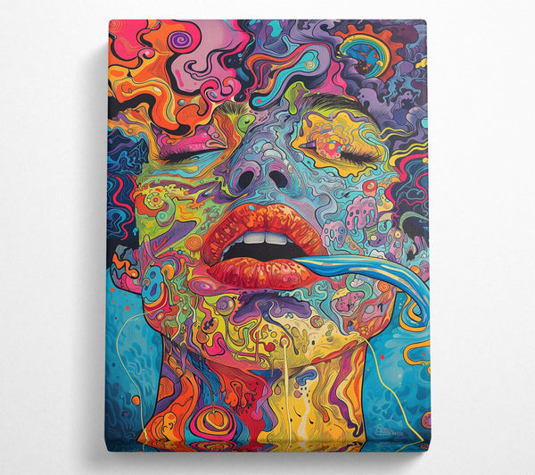  A Canvas Print of Blue And Orange Dream Canvas Wall Art