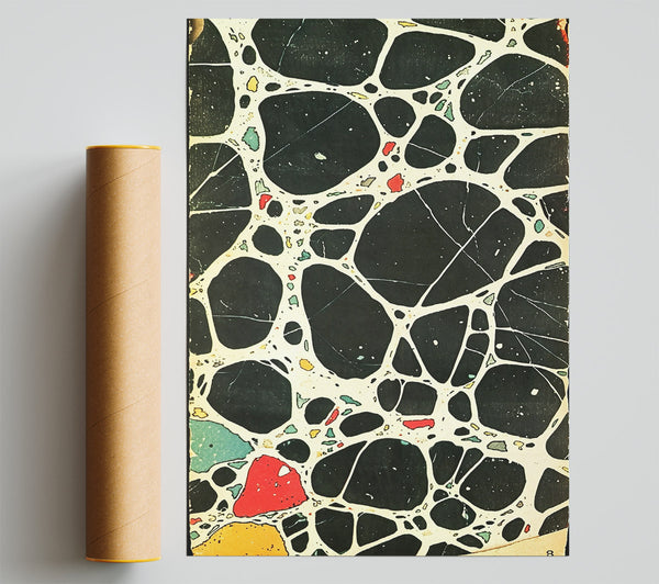Black Webbed Abstract Giclee Print