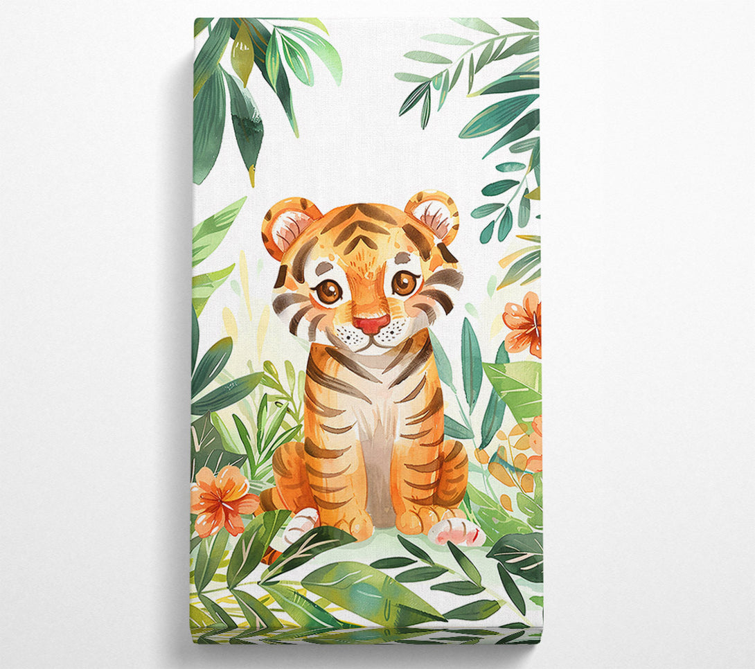  A Canvas Print of Orange Jungle Cub Canvas Art