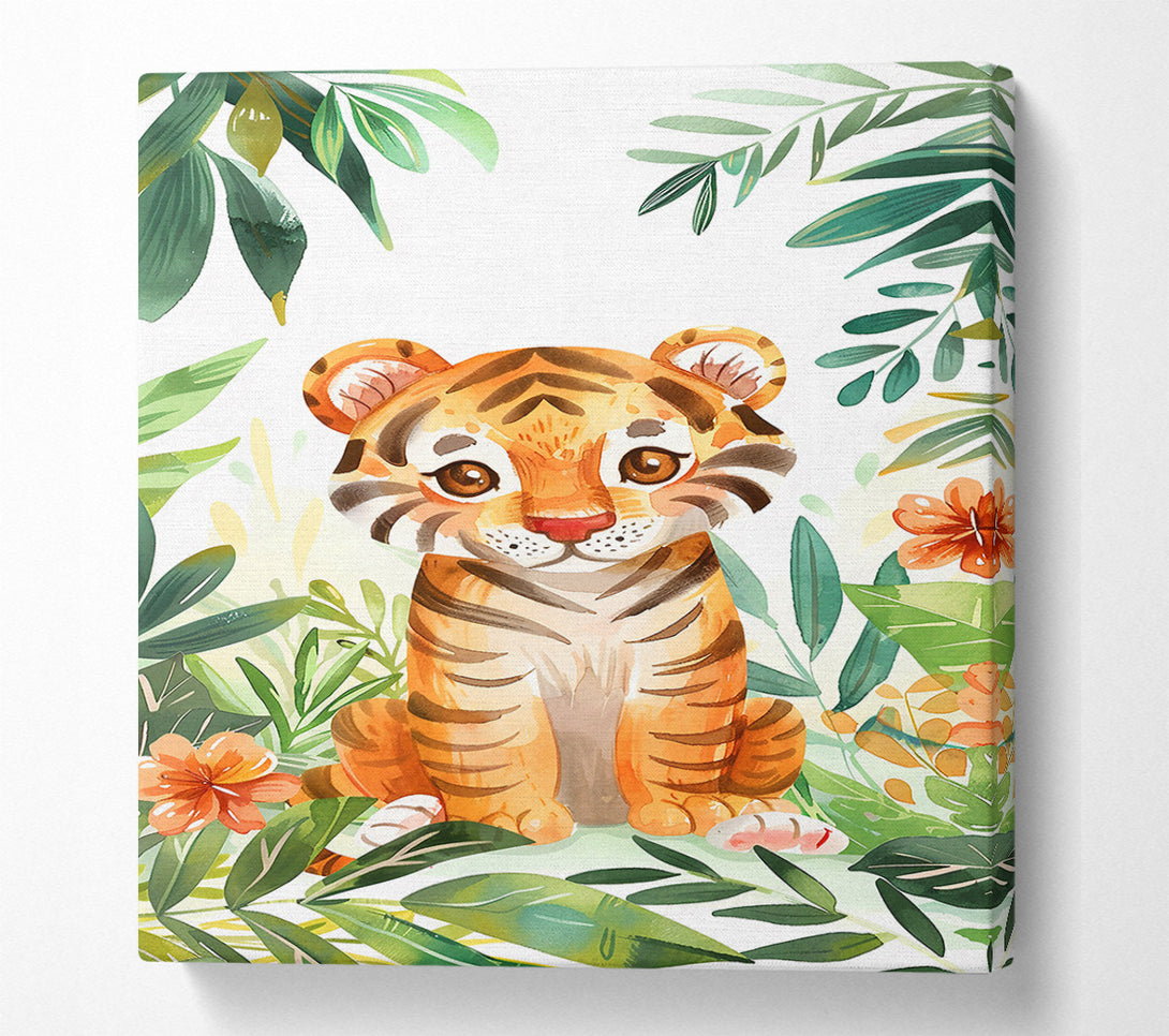  A Canvas Print of Orange Jungle Cub Canvas Art