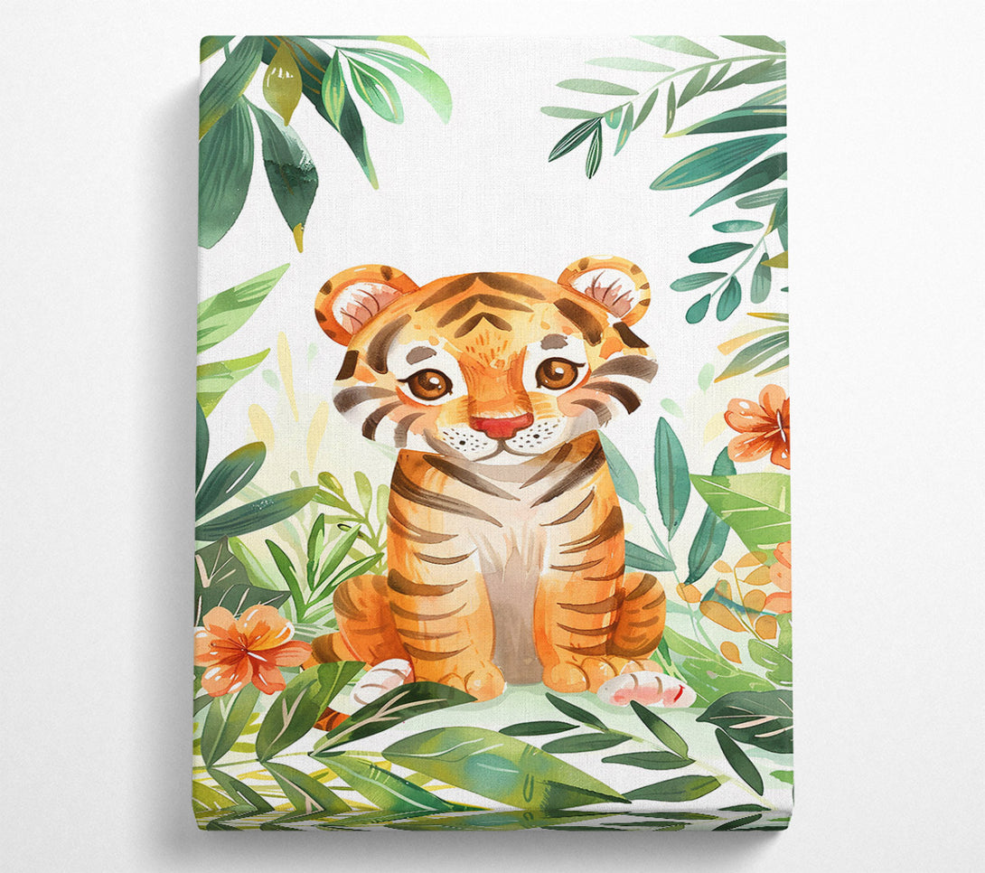  A Canvas Print of Orange Jungle Cub Canvas Art