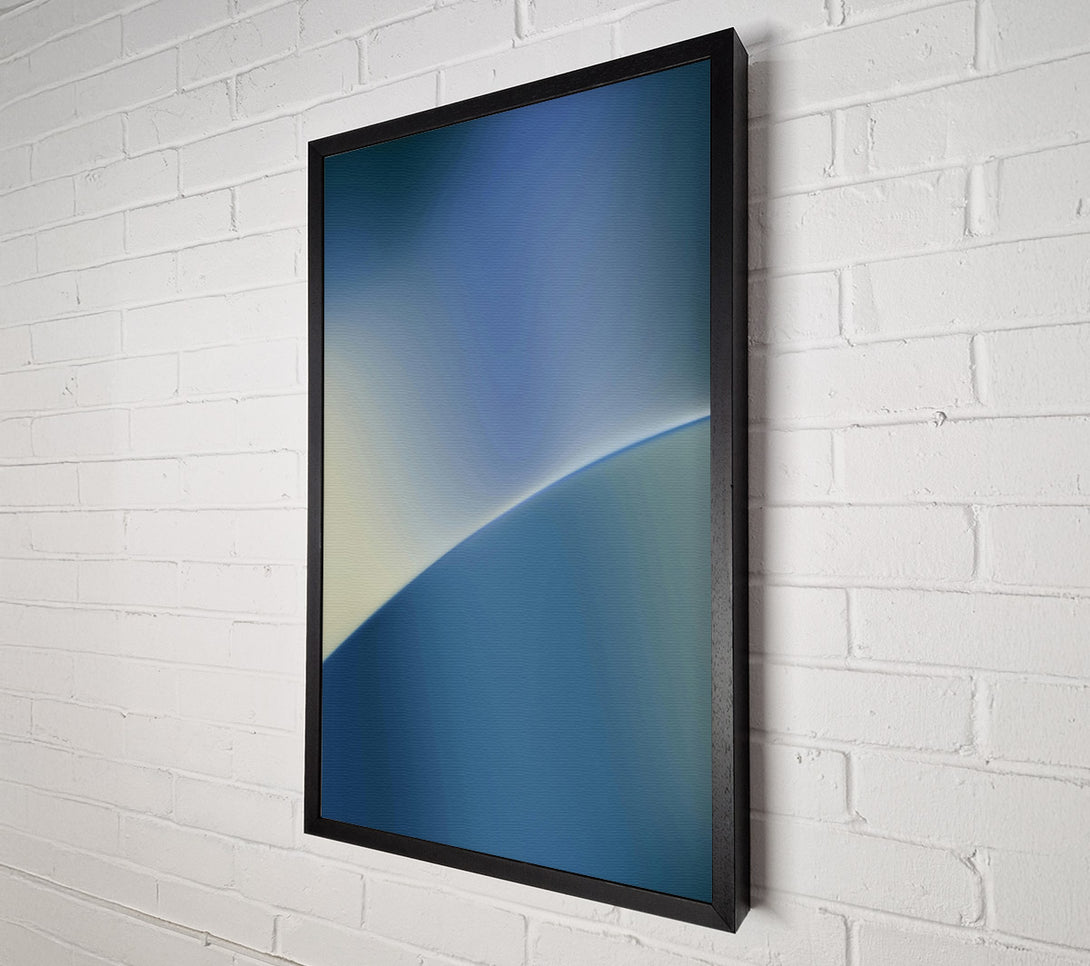  A Canvas Print of Azure Horizon'S Curve Canvas Art