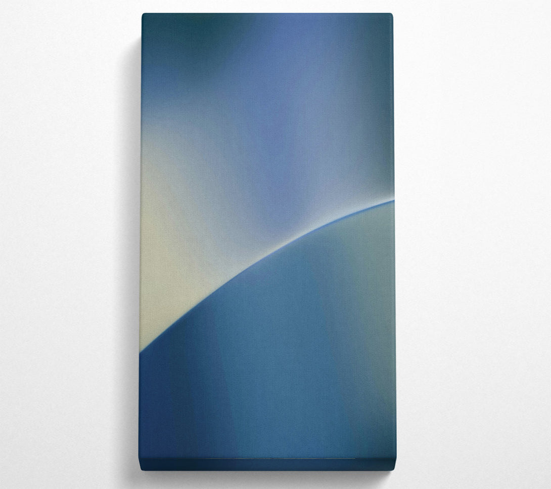  A Canvas Print of Azure Horizon'S Curve Canvas Art
