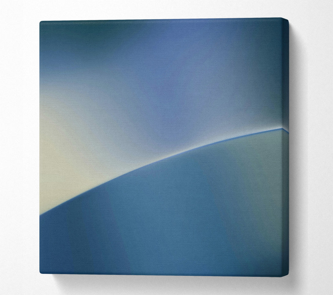  A Canvas Print of Azure Horizon'S Curve Canvas Art