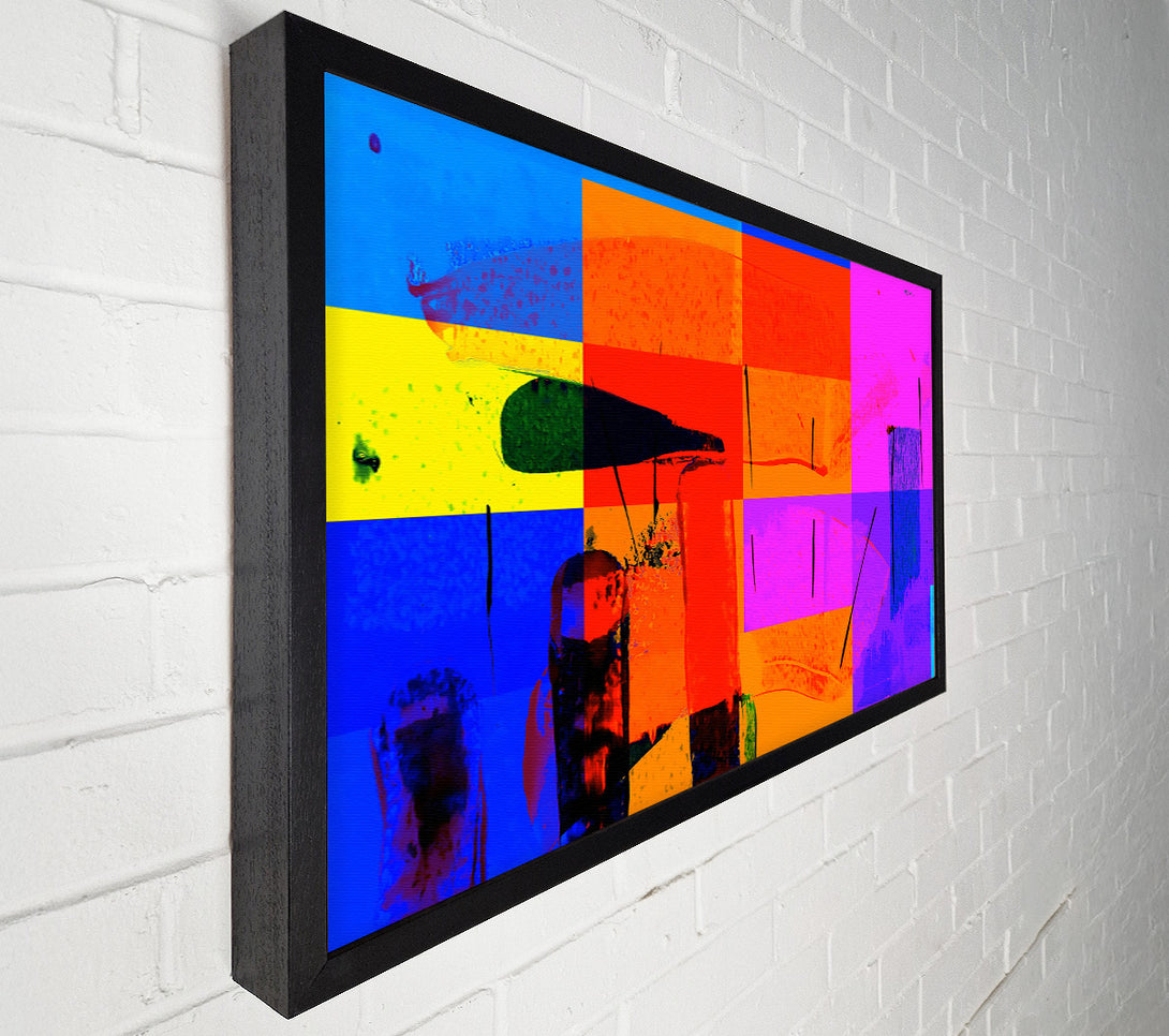  A Canvas Print of Orange Color Burst Canvas Wall Art