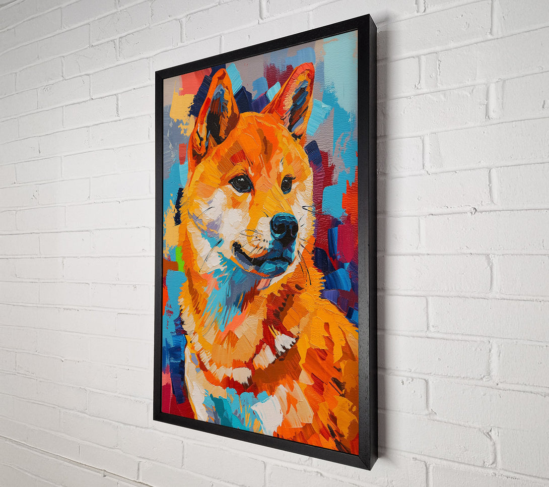  A Canvas Print of Orange Furry Gaze Canvas Wall Art