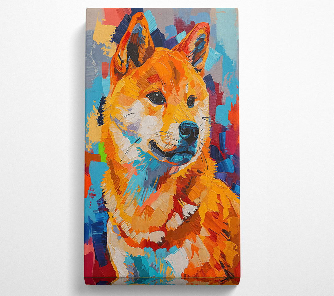  A Canvas Print of Orange Furry Gaze Canvas Wall Art