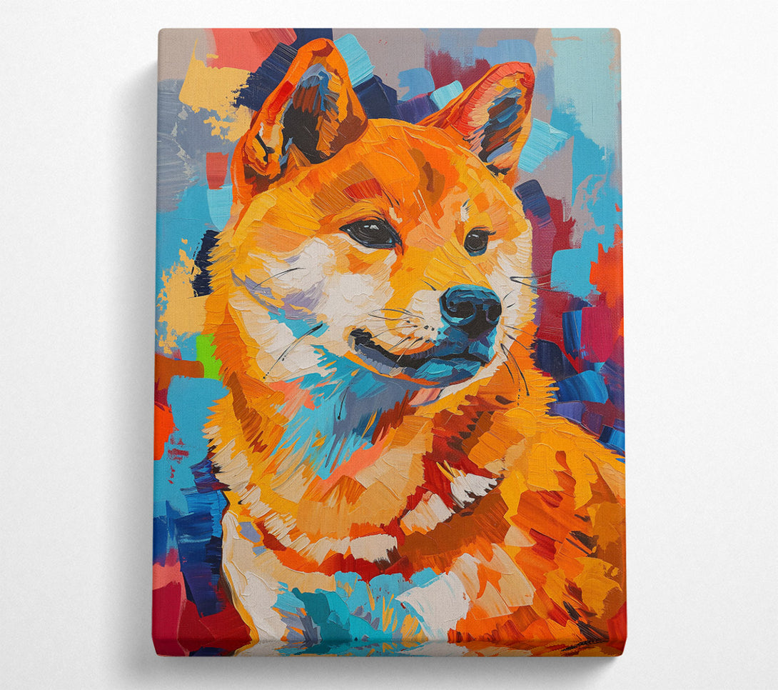  A Canvas Print of Orange Furry Gaze Canvas Wall Art