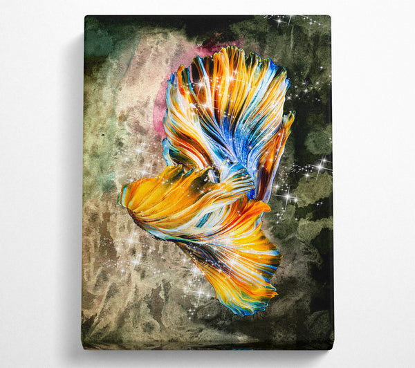  A Canvas Print of Abstract Grungle Ribbon Canvas Wall Art