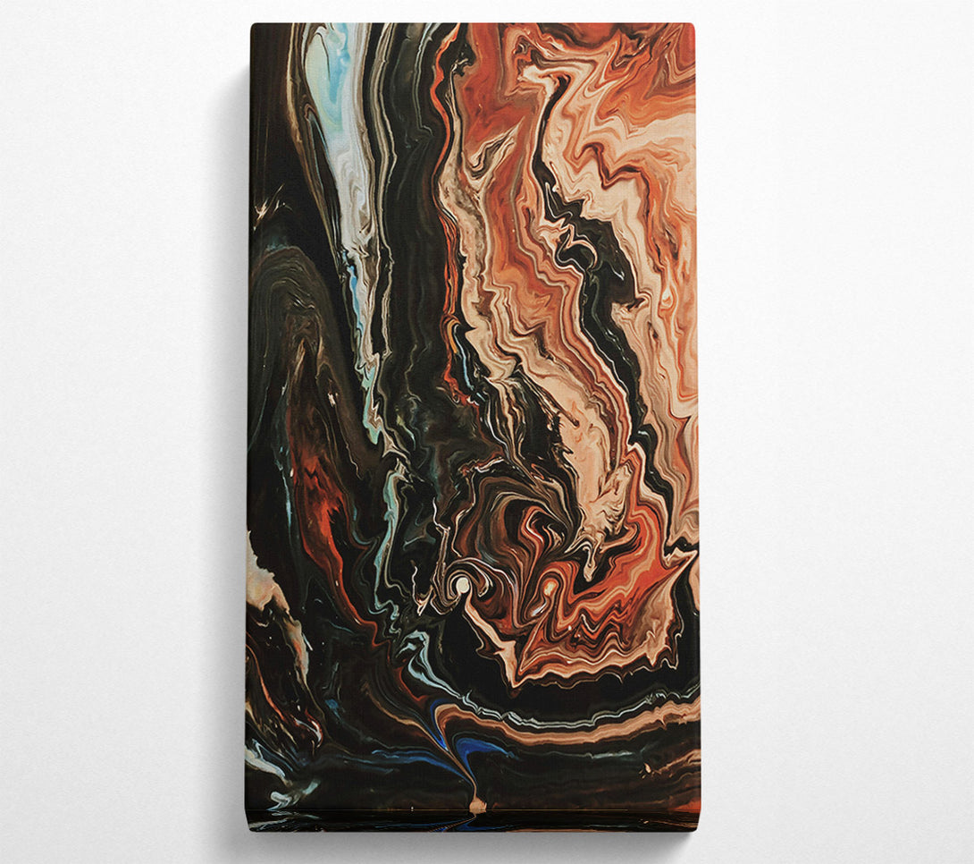  A Canvas Print of Tangerine Swirls Canvas Art