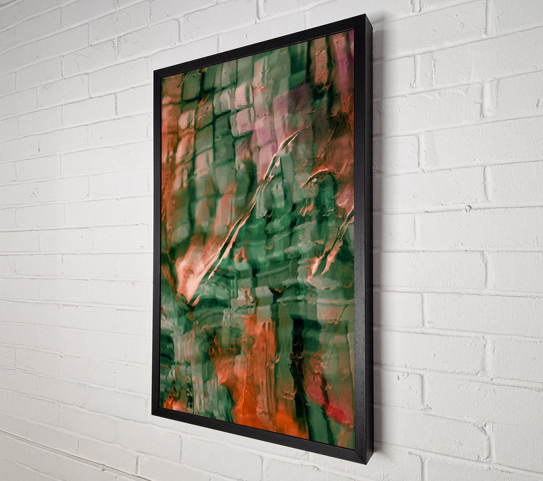  A Canvas Print of Emerald And Rust Dreams Canvas Wall Art