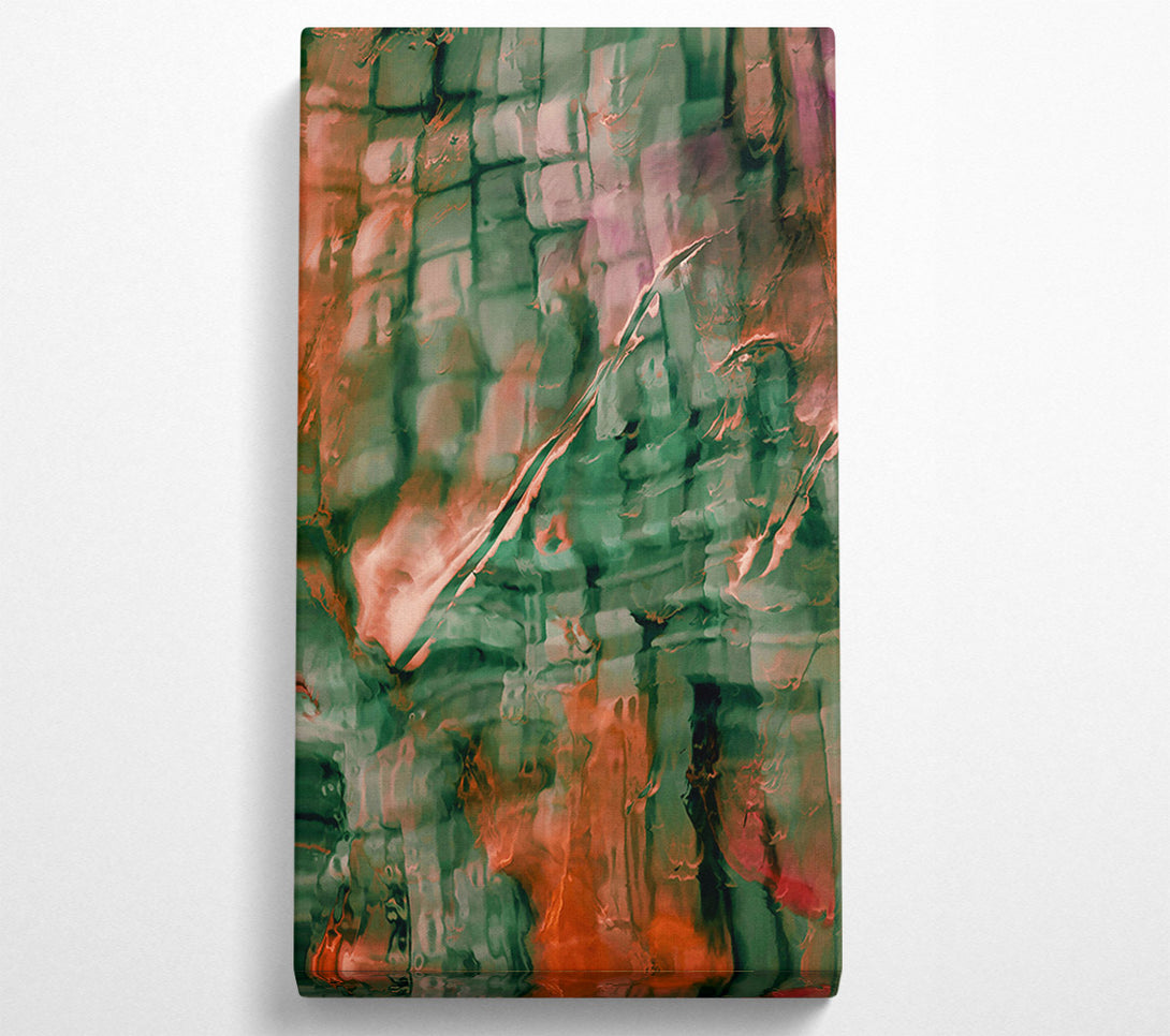  A Canvas Print of Emerald And Rust Dreams Canvas Wall Art