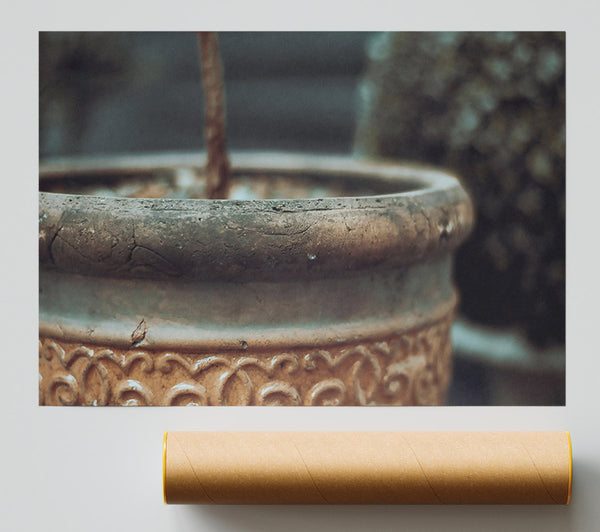 Terracotta Rim Detail Poster
